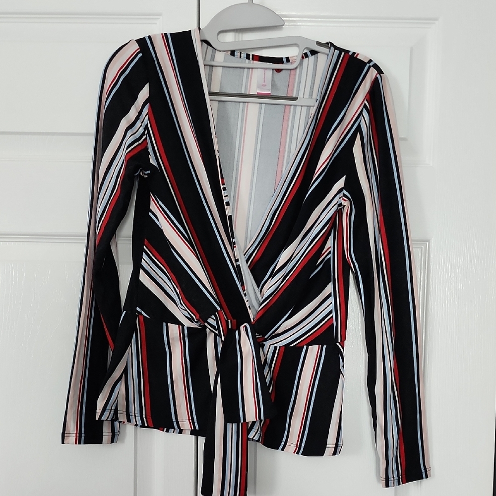 No Boundaries Multicolor Striped Top
